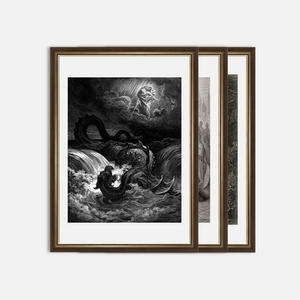 Collection 3 Cadres Gustave Doré — vue d'ensemble encadrée, fabriquée en France