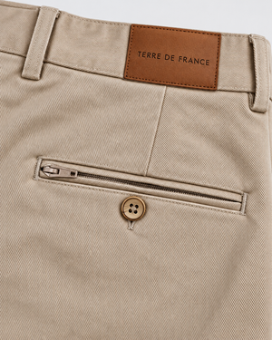 chino chic ajusté fabriqué en france