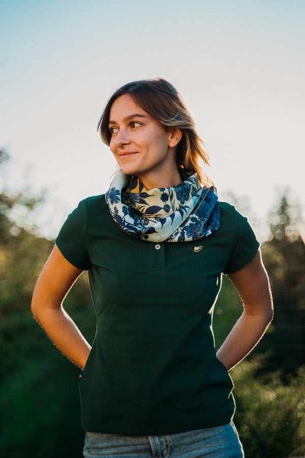 Le foulard en soie "Soleil Couchant"