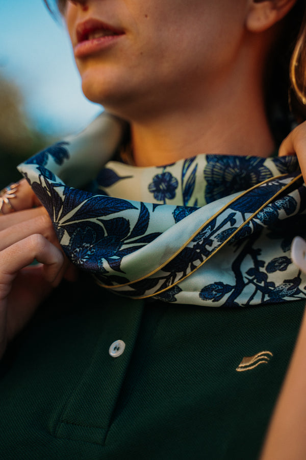 Le foulard en soie "Soleil Couchant"