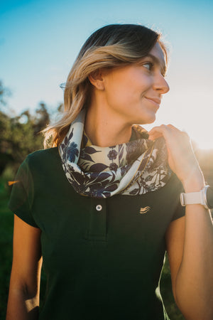 Le foulard en soie "Soleil Couchant"