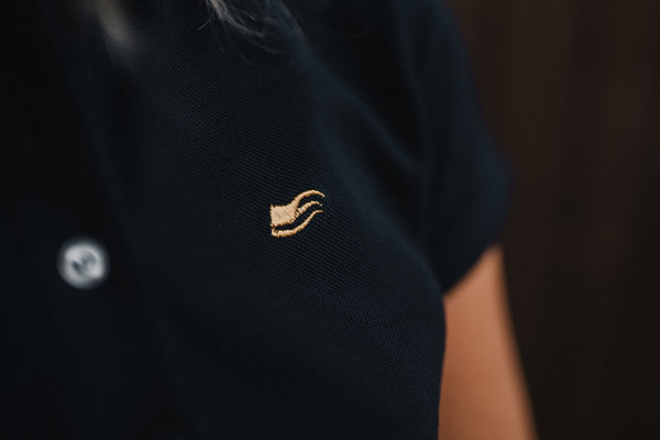 Women's polo shirt in pique cotton