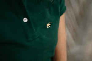 Women's polo shirt in pique cotton