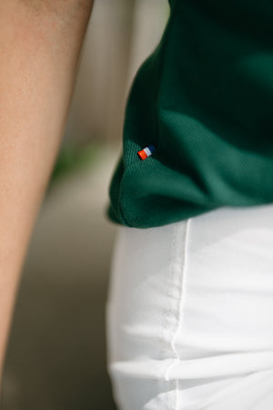 Women's polo shirt in pique cotton