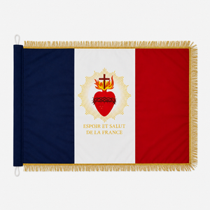 Drapeau Cœur Sacré fabriqué en Provence