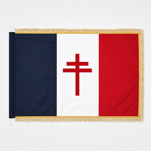 Drapeau croix de lorraine - fabriqué en france
