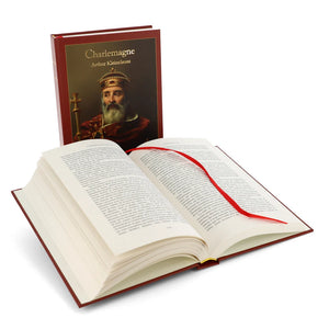 Charlemagne d'Arthur Kleinclausz — pages intérieures ouvertes, fabriqué en Provence