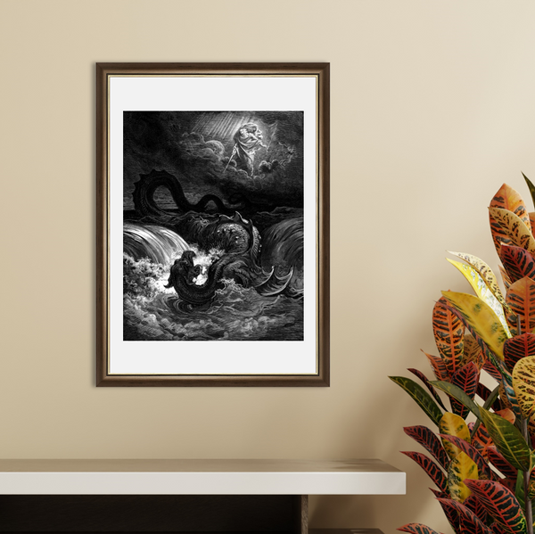 Cadre Gustave Doré - La Destruction du Léviathan