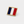 Pin's drapeau tricolore français en laiton doré – insigne fabriqué en Haute-Savoie