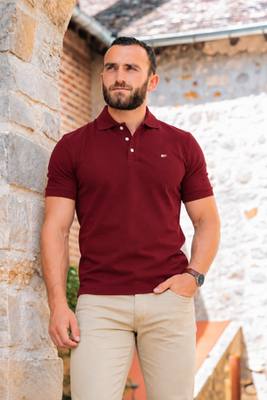 polo oriflamme rouge fabriqué en france