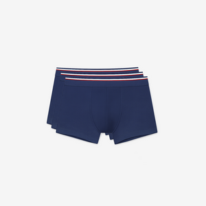 Boxers lot de 3 coton — bleu marine, fabriqués en Provence