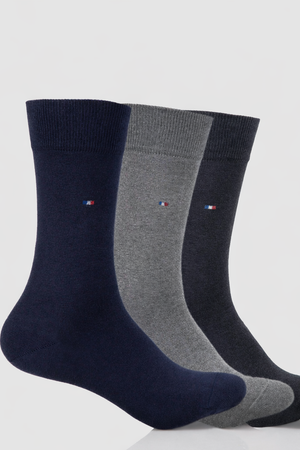 Chaussettes élégantes lot de 3 paires — présentation boite, fabriquées en France