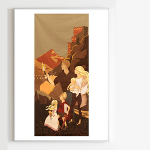 Tirage d'art La Famille — tenture illustrée, fabriquée en France