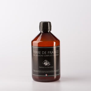 Gel douche à la lavande Terre de France – flacon 500 mL, fabriqué en Provence
