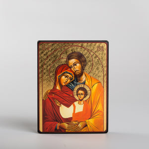 Icône Sainte Famille — Saint-Joseph, Marie et l'Enfant Jésus, fabriquée en France