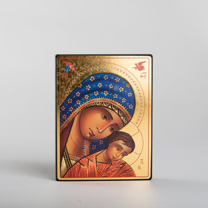 Icône Vierge à l'Enfant du mont Kykkos — tradition byzantine, fabriquée en France