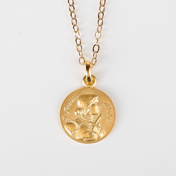 Médaille de Sainte Jeanne d'Arc - Plaquée Or