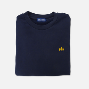 Sweat Empire bleu marine — vue de face, broderie aigle impériale, fabriqué en Provence
