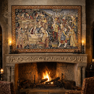 Tapisserie Les Grandes Vendanges XVe siècle — vue d'ensemble, fabriquée en France