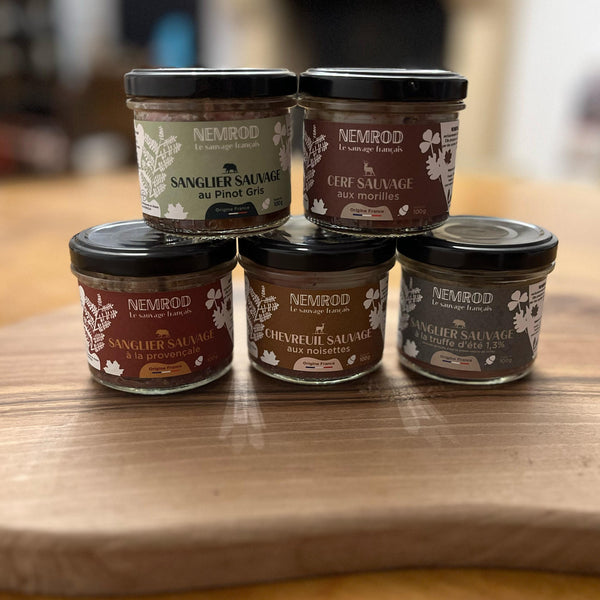 Les 5 terrines de gibier sauvage