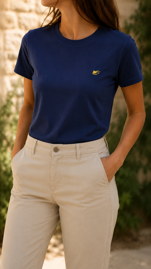 tshirt bleu made in france pour femme