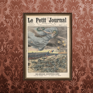 Cadre Grande Guerre Victoire de la Marne — Une du Petit Journal 1915, encadré et fabriqué en France