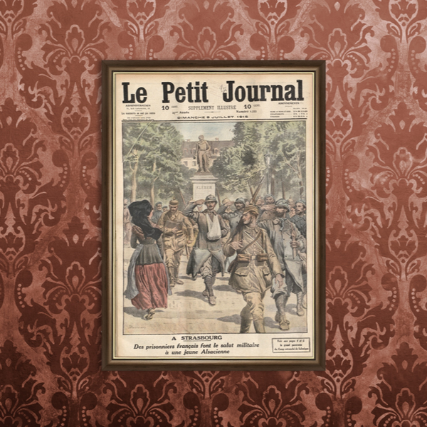 Cadre Grande Guerre - Le salut des prisonniers